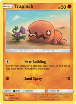 Trapinch (#107) Reverse Holo — Reverse Holo — CEC 107