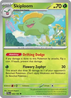 Skiploom (#002) — Reverse Holo — PAL 002
