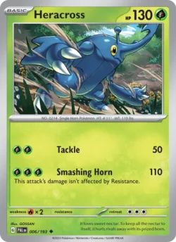 Heracross (#006) — Reverse Holo — PAL 006