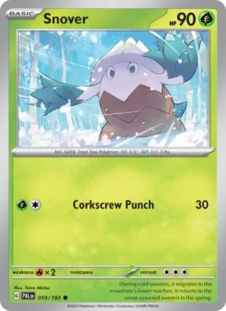 Snover (#010) — Reverse Holo — PAL 010