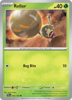 Rellor (#025) — Reverse Holo — PAL 025