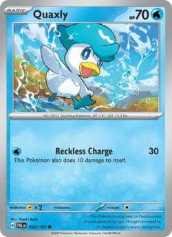 Quaxly (#050) — Reverse Holo — PAL 050