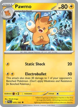Pawmo (#075) — Reverse Holo — PAL 075