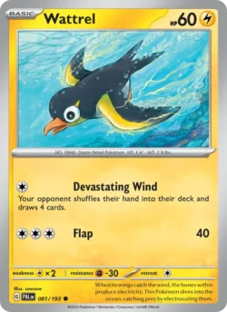 Wattrel (#081) — Reverse Holo — PAL 081