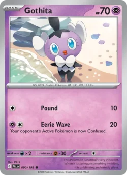 Gothita (#090) — Reverse Holo — PAL 090
