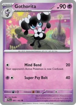 Gothorita (#091) — Reverse Holo — PAL 091