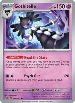 Gothitelle (#092) — Reverse Holo — PAL 092