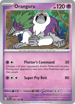 Oranguru (#094) — Reverse Holo — PAL 094
