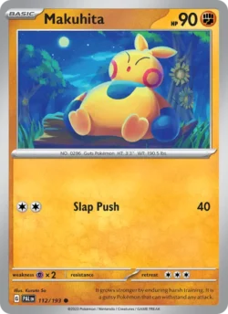Makuhita (#112) — Reverse Holo — PAL 112