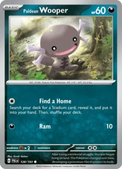 Paldean Wooper (#128) — Reverse Holo — PAL 128