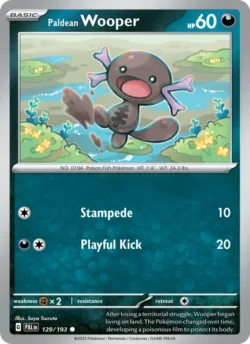 Paldean Wooper (#129) — Reverse Holo — PAL 129