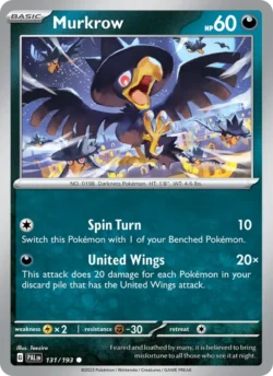 Murkrow (#131) — Reverse Holo — PAL 131