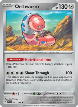 Orthworm (#151) — Reverse Holo — PAL 151