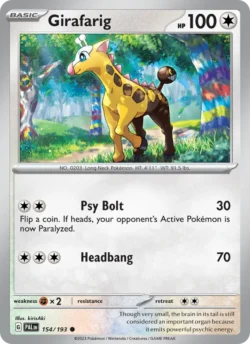 Girafarig (#154) — Reverse Holo — PAL 154