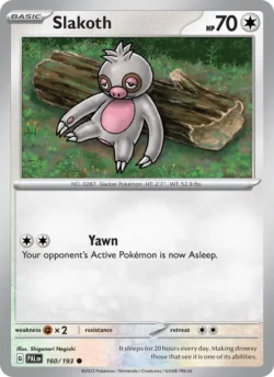 Slakoth (#160) — Reverse Holo — PAL 160