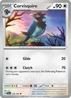 Corvisquire (#165) — Reverse Holo — PAL 165