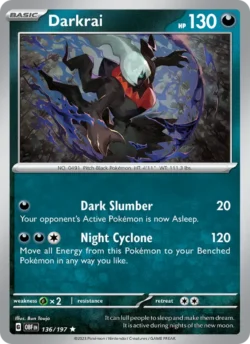 Darkrai (#136) — Cosmos Holo — BOO24 — OBF 136