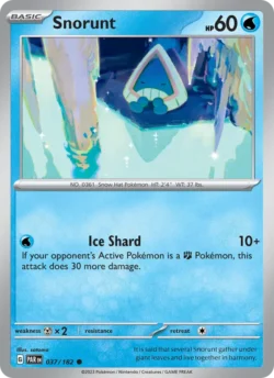 Snorunt (#037) — Reverse Holo — PAR 037