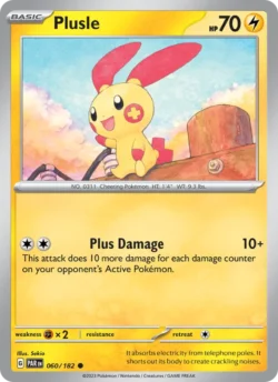 Plusle (#060) — Reverse Holo — PAR 060