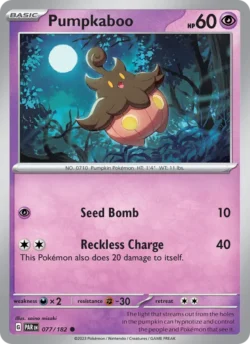 Pumpkaboo (#077) — Reverse Holo — PAR 077