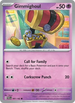 Gimmighoul (#087) — Reverse Holo — PAR 087
