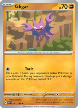 Gligar (#091) — Reverse Holo — PAR 091