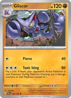 Gliscor (#092) — Reverse Holo — PAR 092
