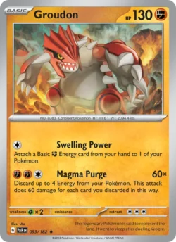 Groudon (#093) — Reverse Holo — PAR 093