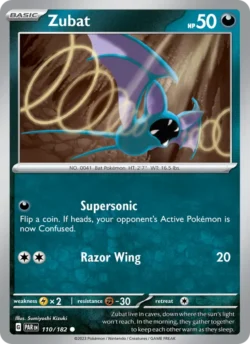 Zubat (#110) — Reverse Holo — PAR 110