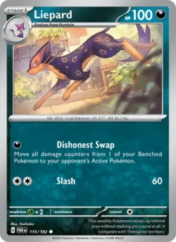 Liepard (#115) — Reverse Holo — PAR 115