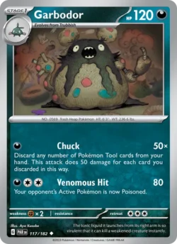 Garbodor (#117) — Reverse Holo — PAR 117