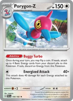 Porygon-Z (#144) — Reverse Holo — PAR 144