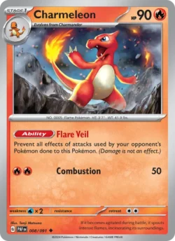 Charmeleon (#008) — Cosmos Holo — PAF 008