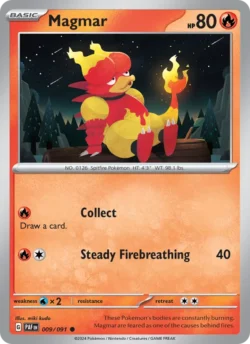 Magmar (#009) — Reverse Holo — PAF 009
