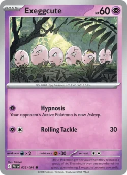 Exeggcute (#023) — Reverse Holo — PAF 023