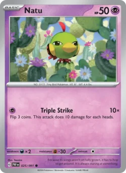Natu (#025) — Reverse Holo — PAF 025