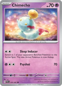 Chimecho (#030) — Reverse Holo — PAF 030