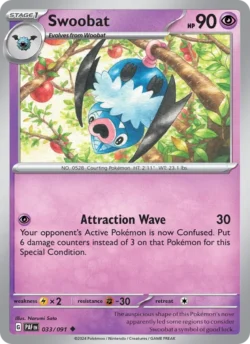 Swoobat (#033) — Reverse Holo — PAF 033