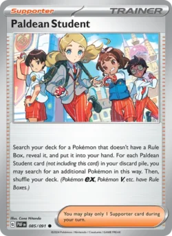 Paldean Student (#085) — Reverse Holo — PAF 085