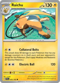Raichu (#052) Reverse Holo — Reverse Holo — TEF 052