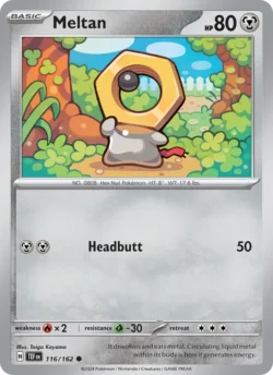 Meltan (#116) — Reverse Holo — TEF 116