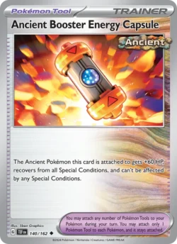 Ancient Booster Energy Capsule (#140) — Reverse Holo — TEF 140