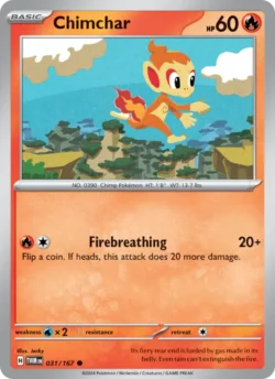 Chimchar (#031) — Reverse Holo — TWM 031