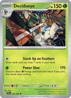 Decidueye (#005) — Reverse Holo — SFA 005
