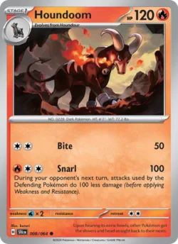 Houndoom (#008) — Reverse Holo — SFA 008