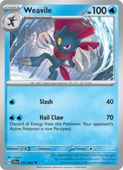 Weavile (#014) — Reverse Holo — SFA 014