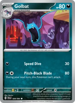 Golbat (#028) — Reverse Holo — SFA 028