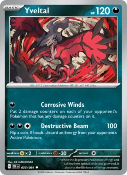 Yveltal (#035) — Reverse Holo — SFA 035