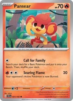 Pansear (#021) — Reverse Holo — SCR 021