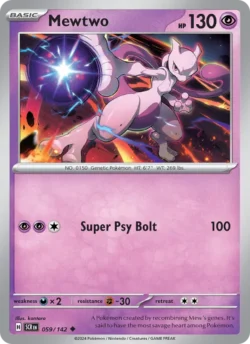 Mewtwo (#059) — Reverse Holo — SCR 059